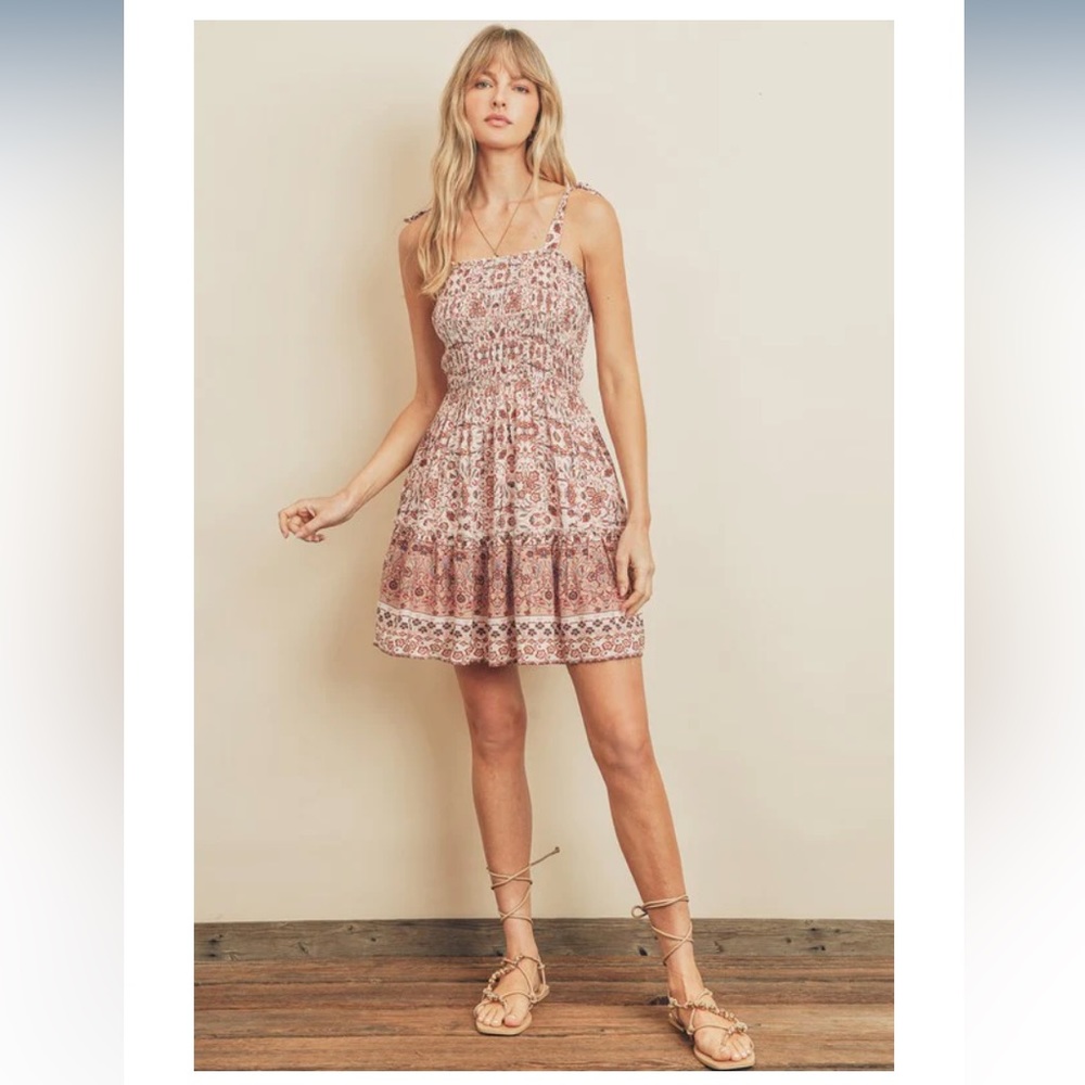 Paisley Print Mini Dress size M